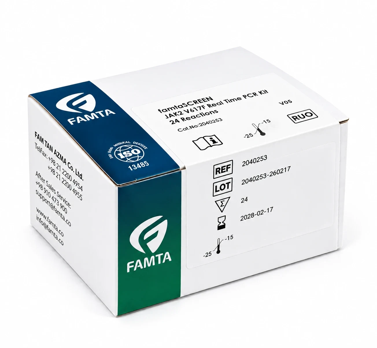 famtaSCREEN JAK2 V617F Real Time PCR Kit